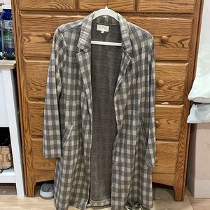 MELLODAY Long Plaid Light Jacket/Flannel/Shacket